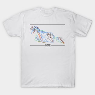 Gore Mountain Trail Rating Map T-Shirt